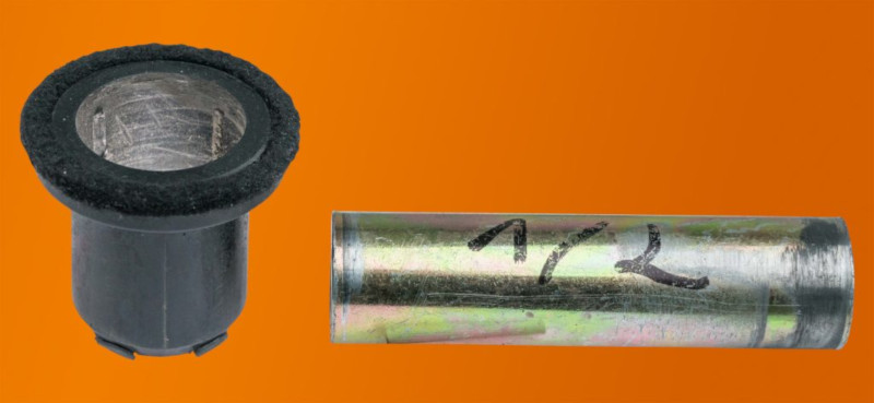 Cojinete y eje con anillo fieltro