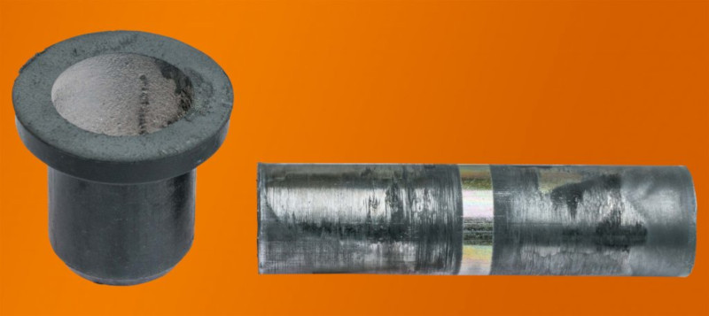 Cojinete y eje sin anillo de fieltro